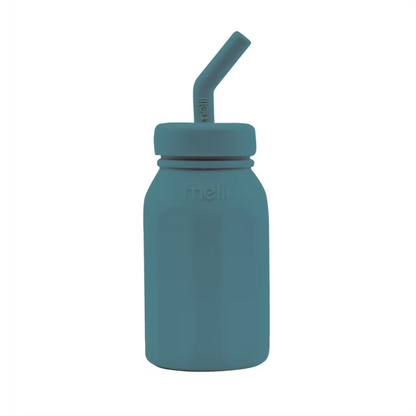 Melii Luxe Silicone Straw Bottle - Assorted Colours