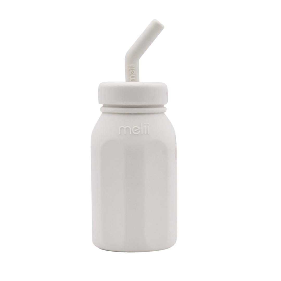 Melii Luxe Silicone Straw Bottle - Assorted Colours