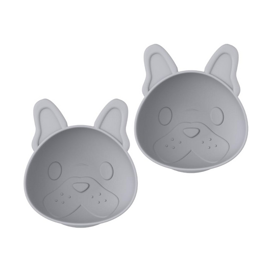 Melii Silicone Suction Bowls 2-Pack - Bulldog