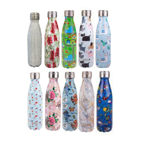 Oasis 500ml Stainless Steel Insulated Drink Bottle - Assorted Discontinued Colours/Patterns