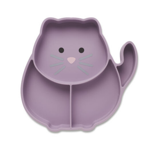 Melii Divided Silicone Suction Plate - Cat