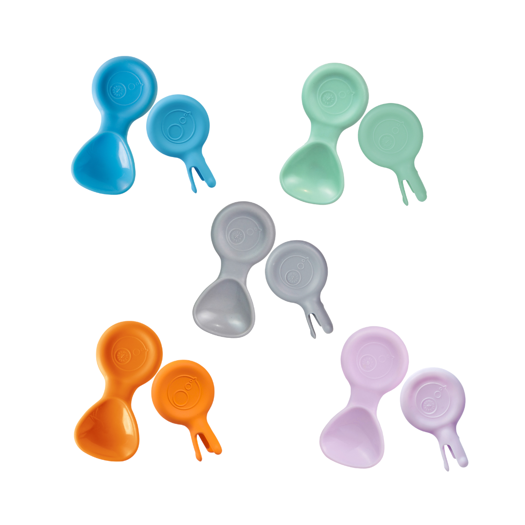 b.box Mini Spoon & Flork Duo - Assorted Colours