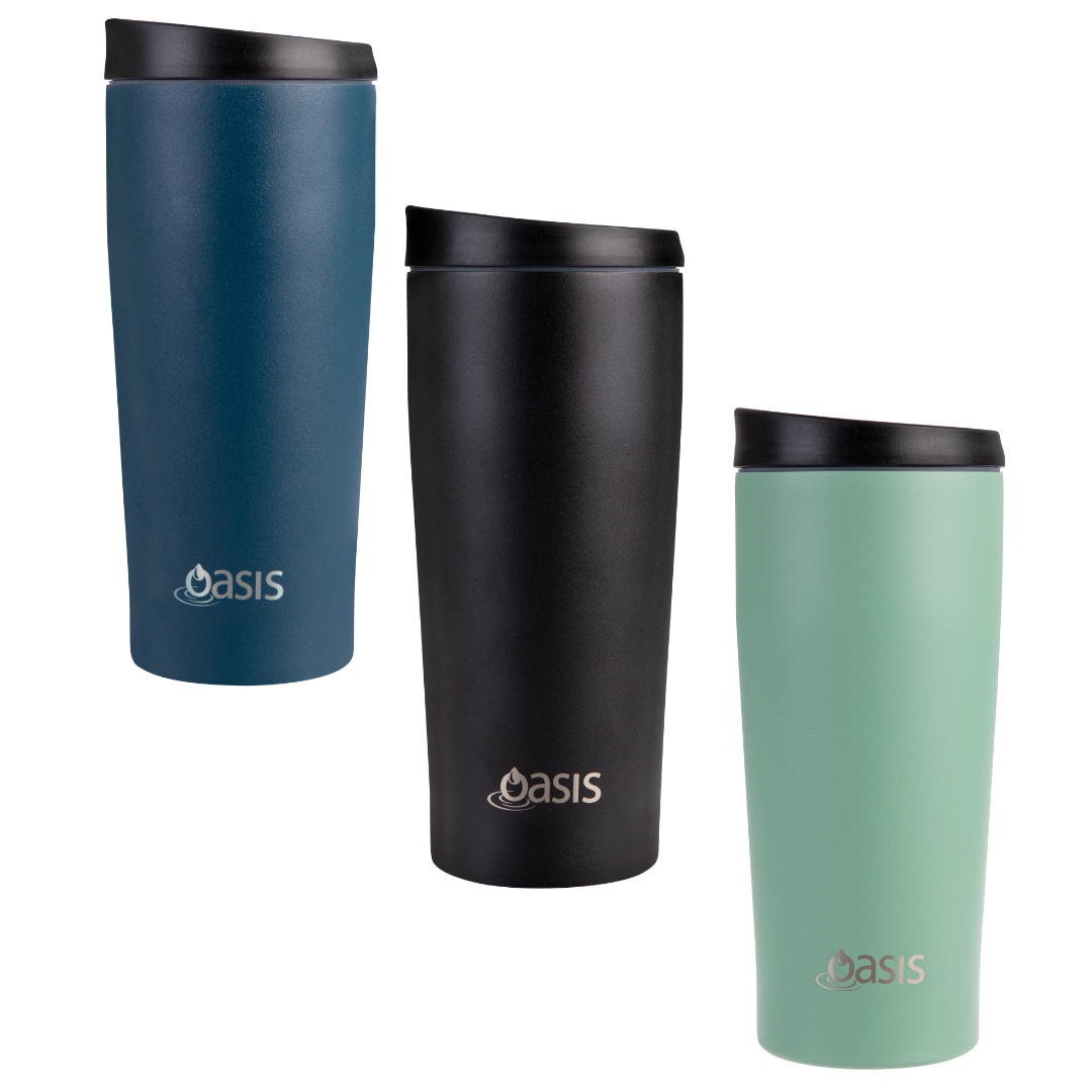 Oasis 600ml Stainless Steel Insulated Travel Mug - Assorted Colours *PREORDER*