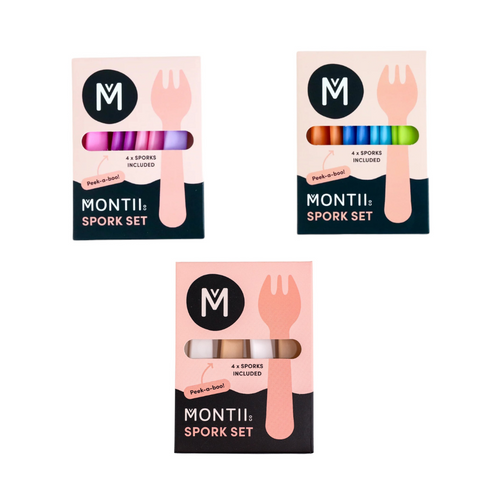 MontiiCo Spork Set - Assorted Colours
