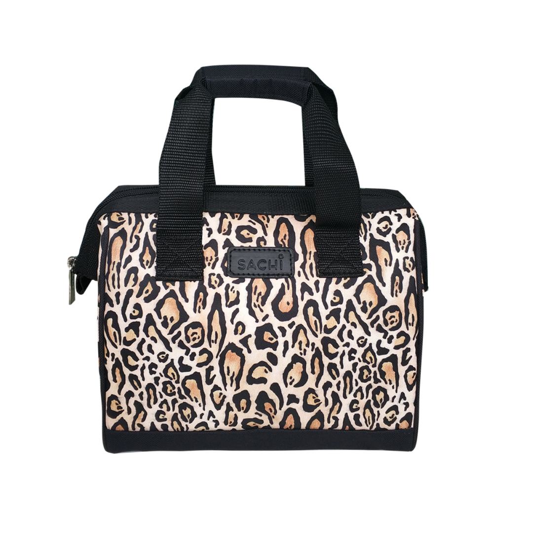 Oasis & Sachi Insulated Lunch Bag & 500ml Drink Bottle Bundle - Leopard