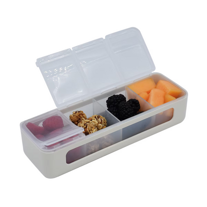 Melii Luxe 4 Compartment Snackle Box - Assorted Colours *PREORDER*