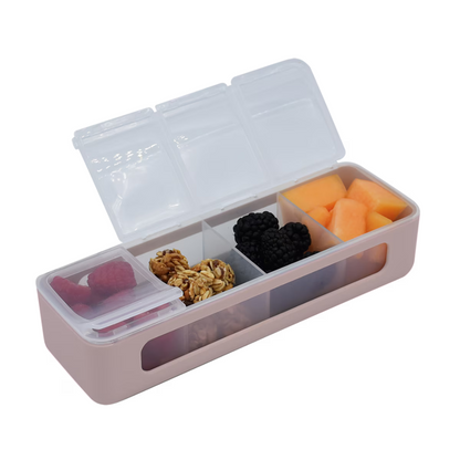 Melii Luxe 4 Compartment Snackle Box - Assorted Colours *PREORDER*