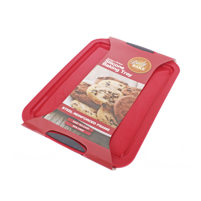 Daily Bake Silicone Baking Tray - Red