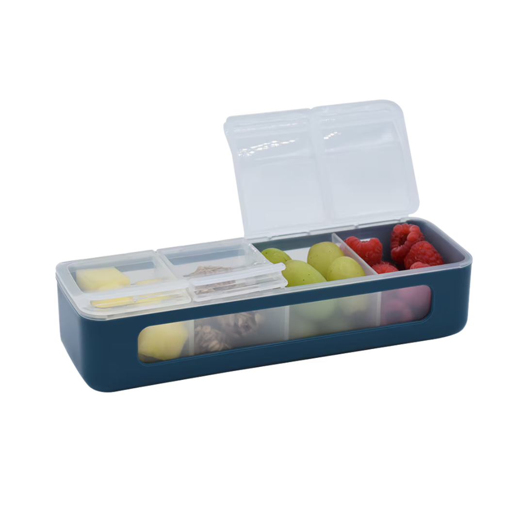 Melii Luxe 4 Compartment Snackle Box - Assorted Colours *PREORDER*