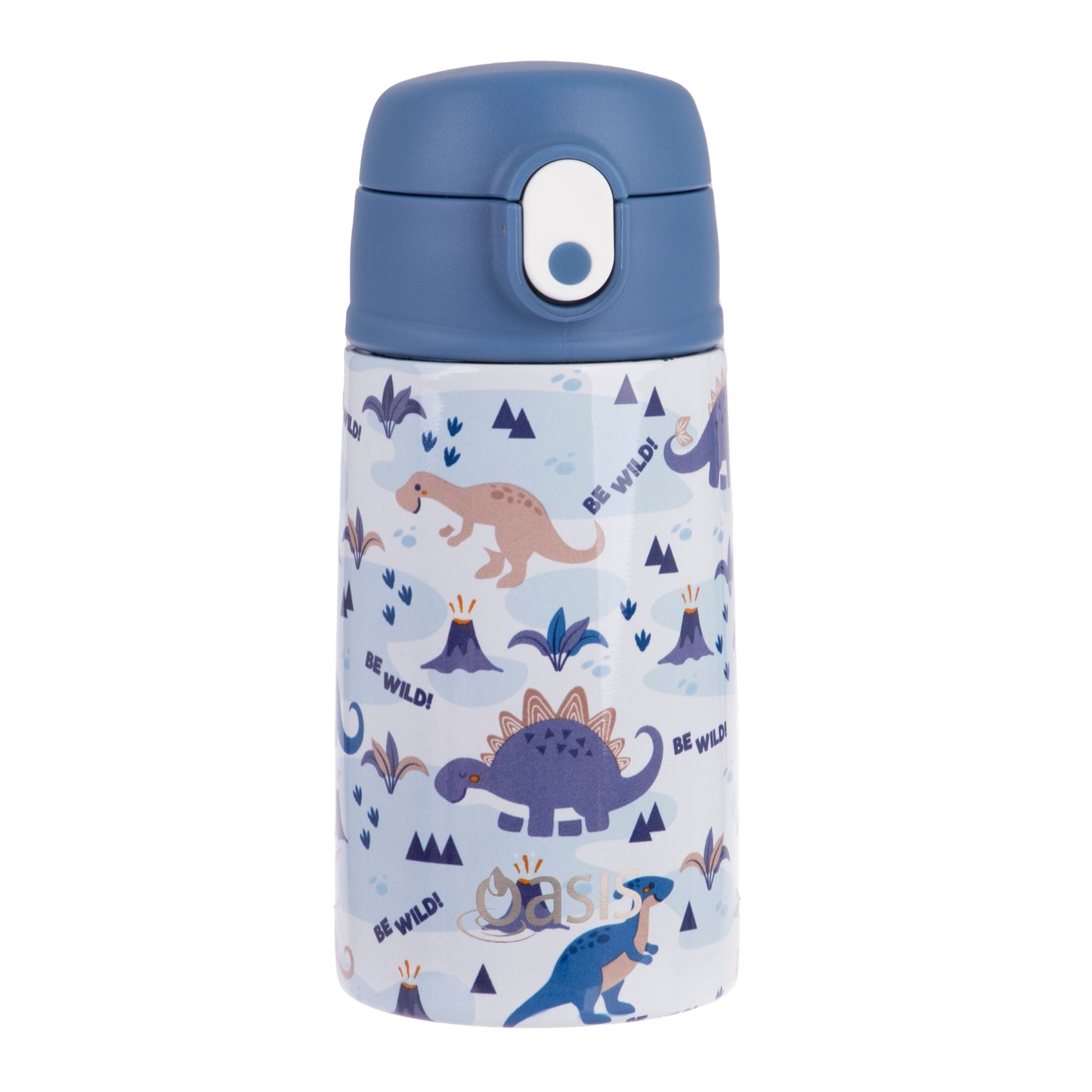 Oasis & Sachi Insulated Lunch Tote & 400ml Kids Sipper Bottle & 300ml Food Flask Bundle - Dinosaur Land