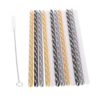 Appetito Glitz & Glam Reusable Straws - 24 Pack