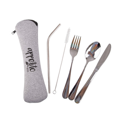 Appetito 5 Piece SS Traveller's Cutlery Set