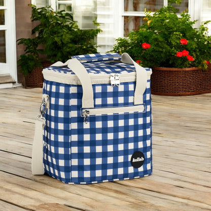 Kollab Mini Insulated Cooler Bag - Blue Check *PREORDER*