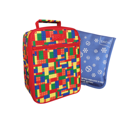 Sachi Insulated Lunch Tote & Ice Pack Bundle - Bricks