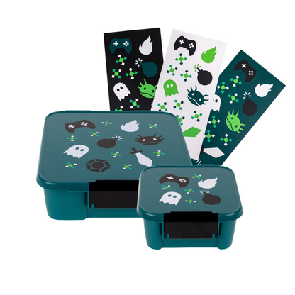 MontiiCo Bento 5 & Bento 2 with Sticker Set Bundle - Game On