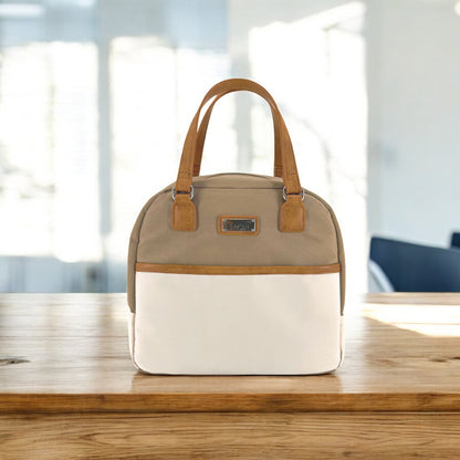 Sachi Insulated Cali Lunch Bag - Latte Cream