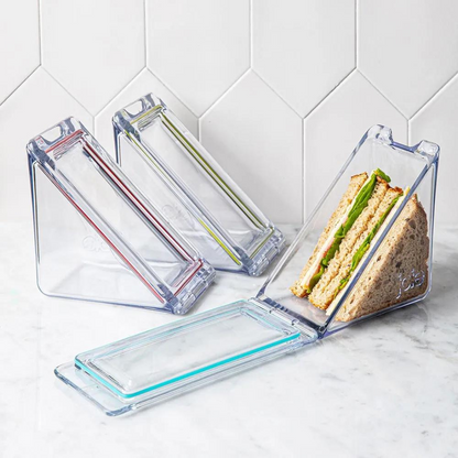 Joie Clear Lunch Triangle Sandwich Container - Assorted Colours