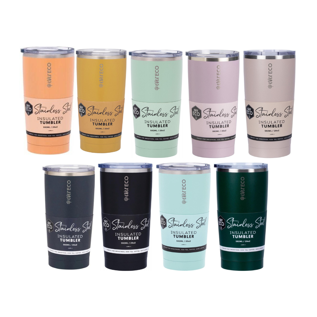 Ever Eco 592ml Insulated Tumbler with Lid - Assorted Colours