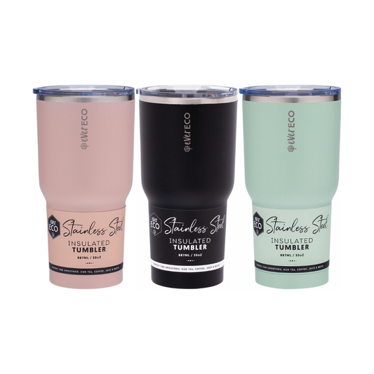 Ever Eco 887ml Insulated Tumbler with Lid - Assorted Colours