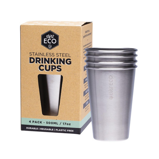 Ever Eco Stainless Steel Drink Cups - 4 Pack