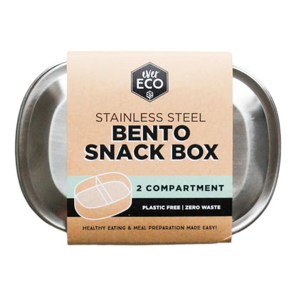 Ever Eco Stainless Steel Bento Snack Box - 2 Compartment