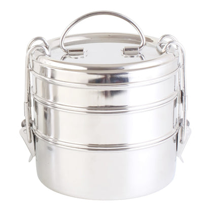 Green Essentials Stainless Steel Triple Bento Round 1500ml