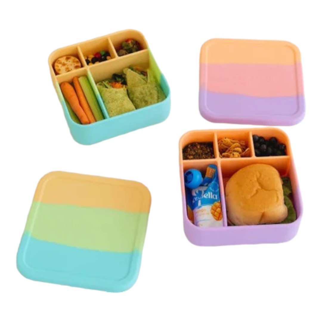 The Zero Waste People Silicone BIG Bento Lunchbox - Assorted Colours