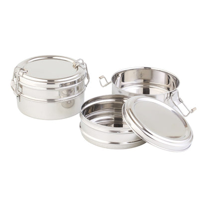 Green Essentials Double Bento Mini Stainless Steel Containers