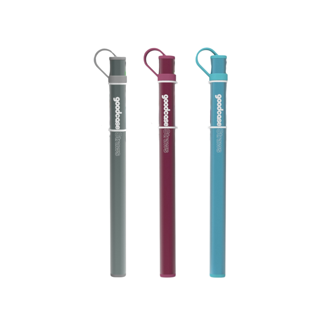 Fusionbrands Goodcase Reusable Stainless Steel Straws - Assorted Colours *PREORDER*