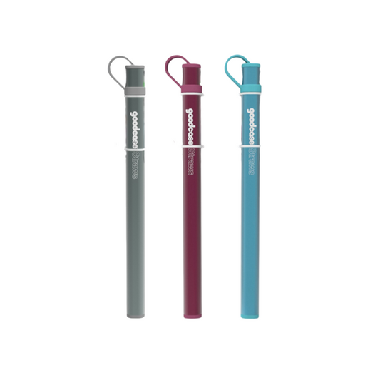 Fusionbrands Goodcase Reusable Silicone Straws - Assorted Colours *PREORDER*