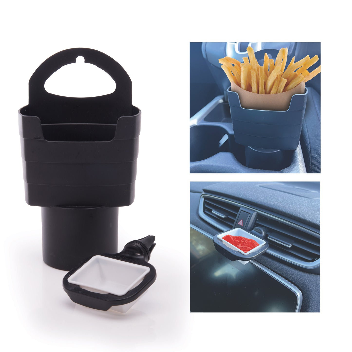 is GIFT The Auto Collection Car Chip and Sauce Holder - Black