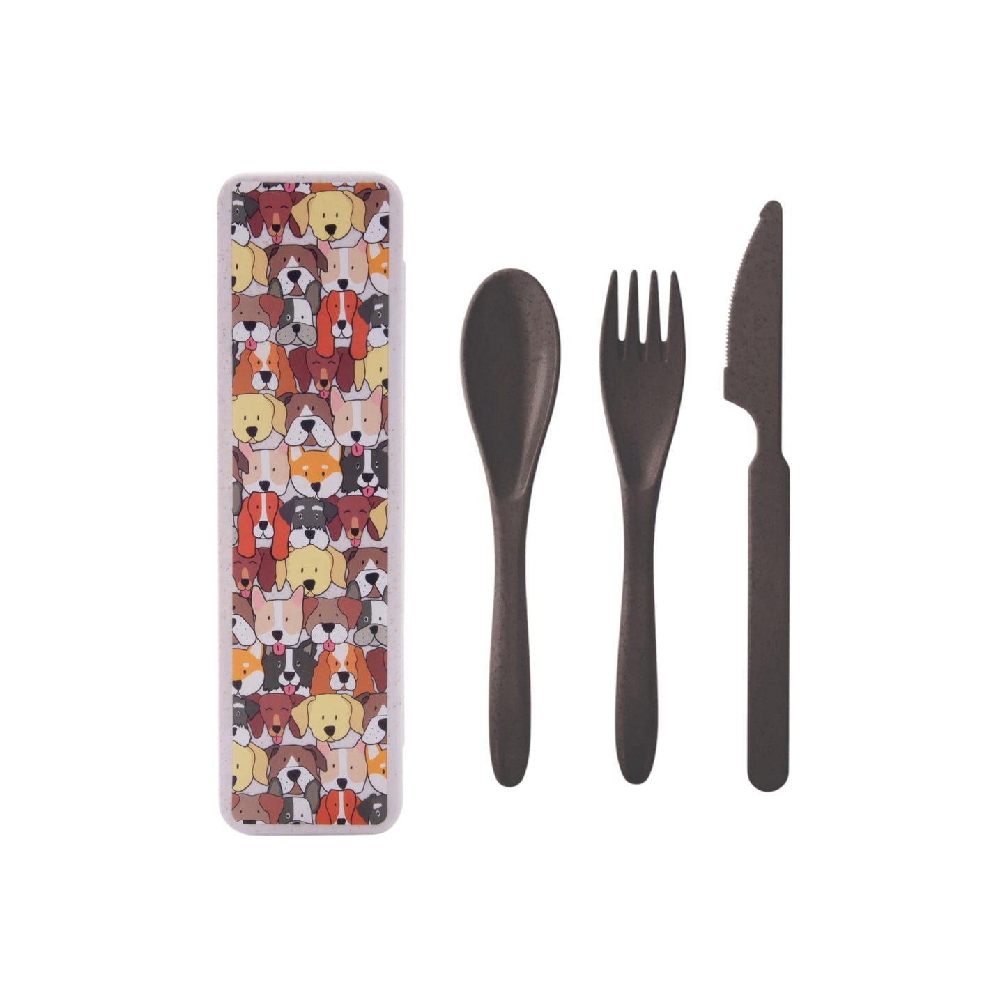 is GIFT The Dog Collective Wheat Straw Cutlery Set - Assorted Colours