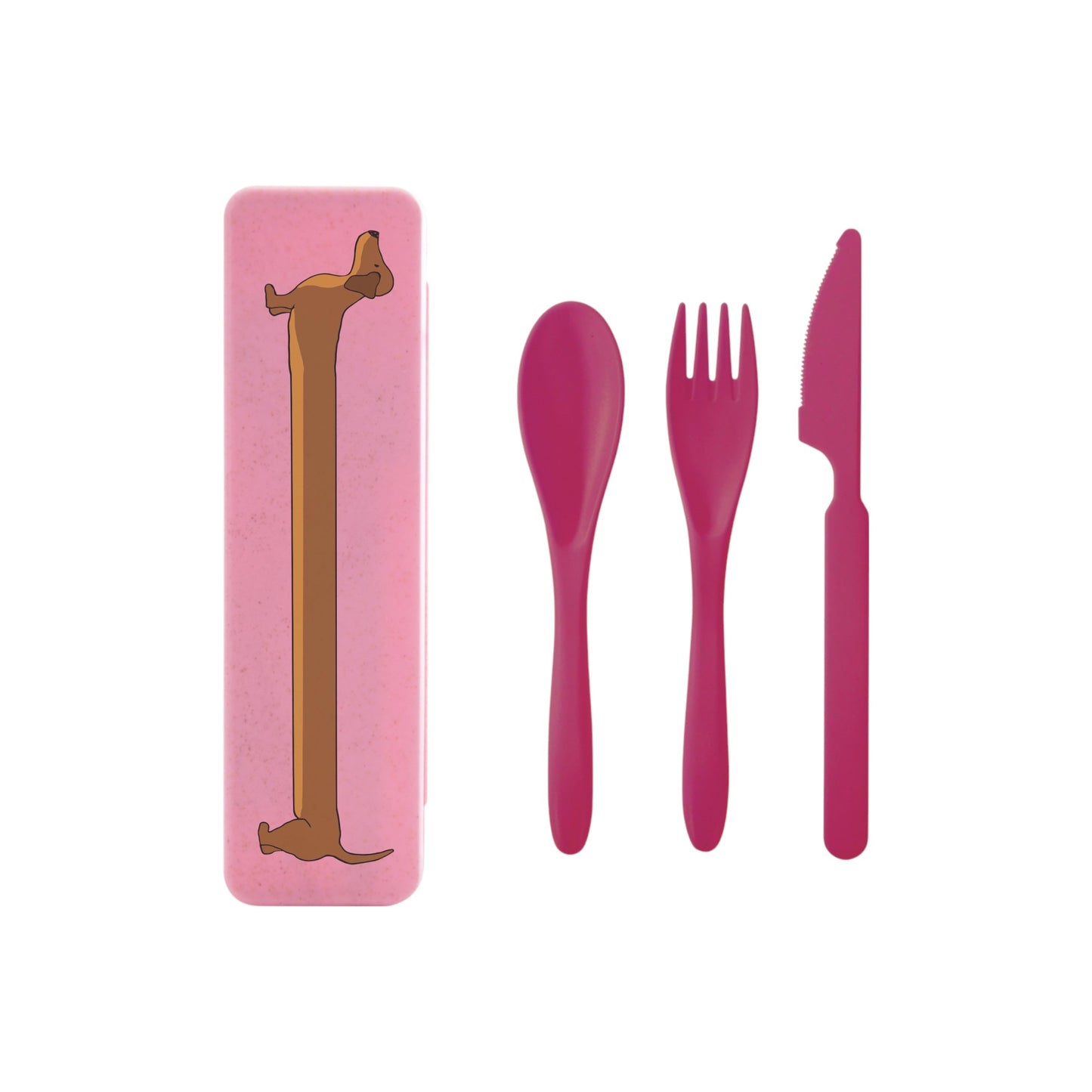 is GIFT The Dog Collective Wheat Straw Cutlery Set - Assorted Colours