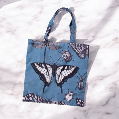 is GIFT Reusable Foldable Shopper Bag - Blue Butterfly