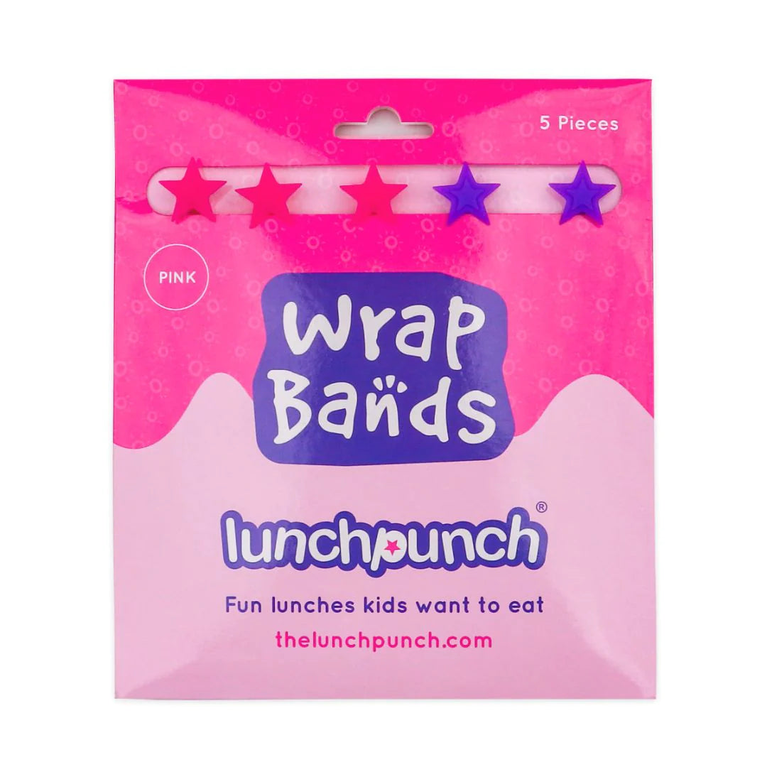 Lunch Punch Silicone Wrap Bands - Pink Set