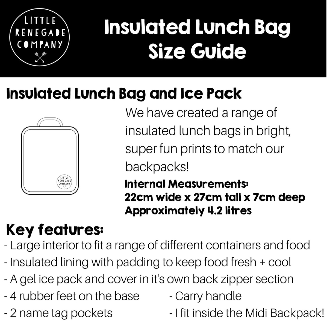 Little Renegade Company Insulated Lunch Bag - Gull