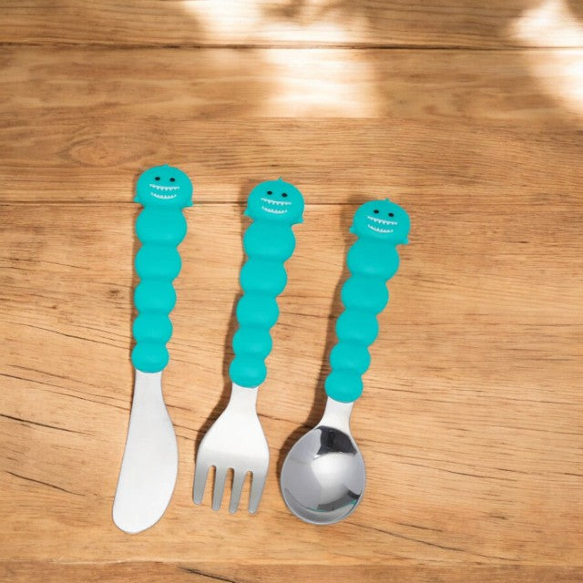 Melii Animal Utensils Set & Travel Cases - Shark