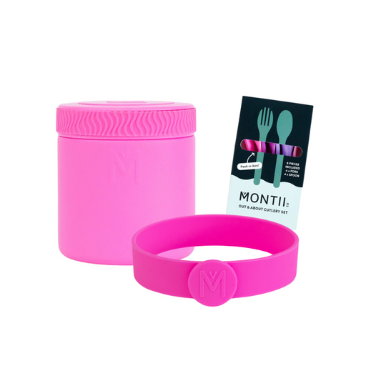 MontiiCo - 400ml Insulated Food Jar & Accessories Bundle