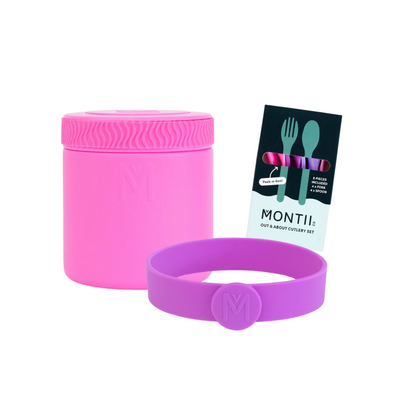 MontiiCo 400ml Insulated Food Jar & Accessories Bundle