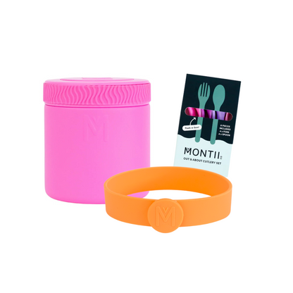 MontiiCo 400ml Insulated Food Jar & Accessories Bundle