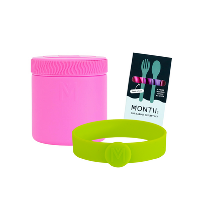 MontiiCo 400ml Insulated Food Jar & Accessories Bundle