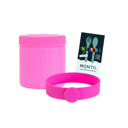 MontiiCo 400ml Insulated Food Jar & Accessories Bundle