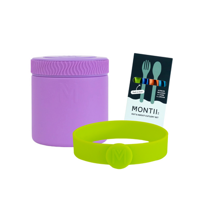 MontiiCo 400ml Insulated Food Jar & Accessories Bundle