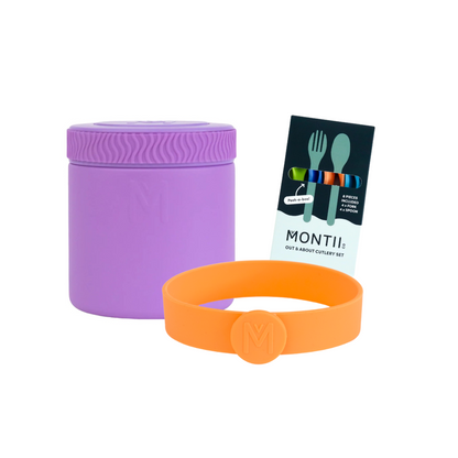 MontiiCo 400ml Insulated Food Jar & Accessories Bundle