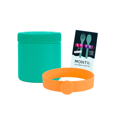 MontiiCo 400ml Insulated Food Jar & Accessories Bundle