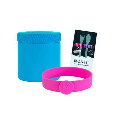 MontiiCo 400ml Insulated Food Jar & Accessories Bundle