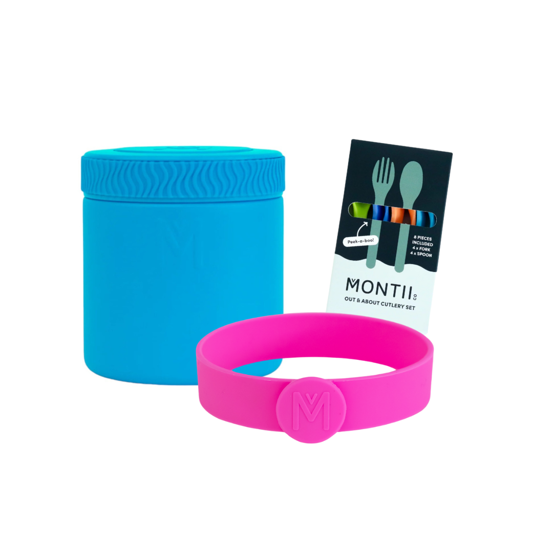 MontiiCo 400ml Insulated Food Jar & Accessories Bundle