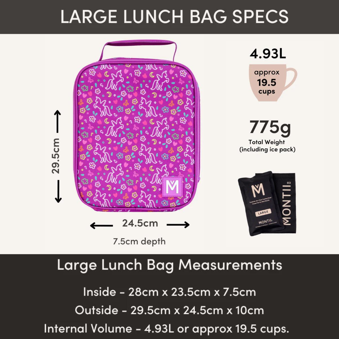 MontiiCo Insulated Lunch Bag - Unicorn