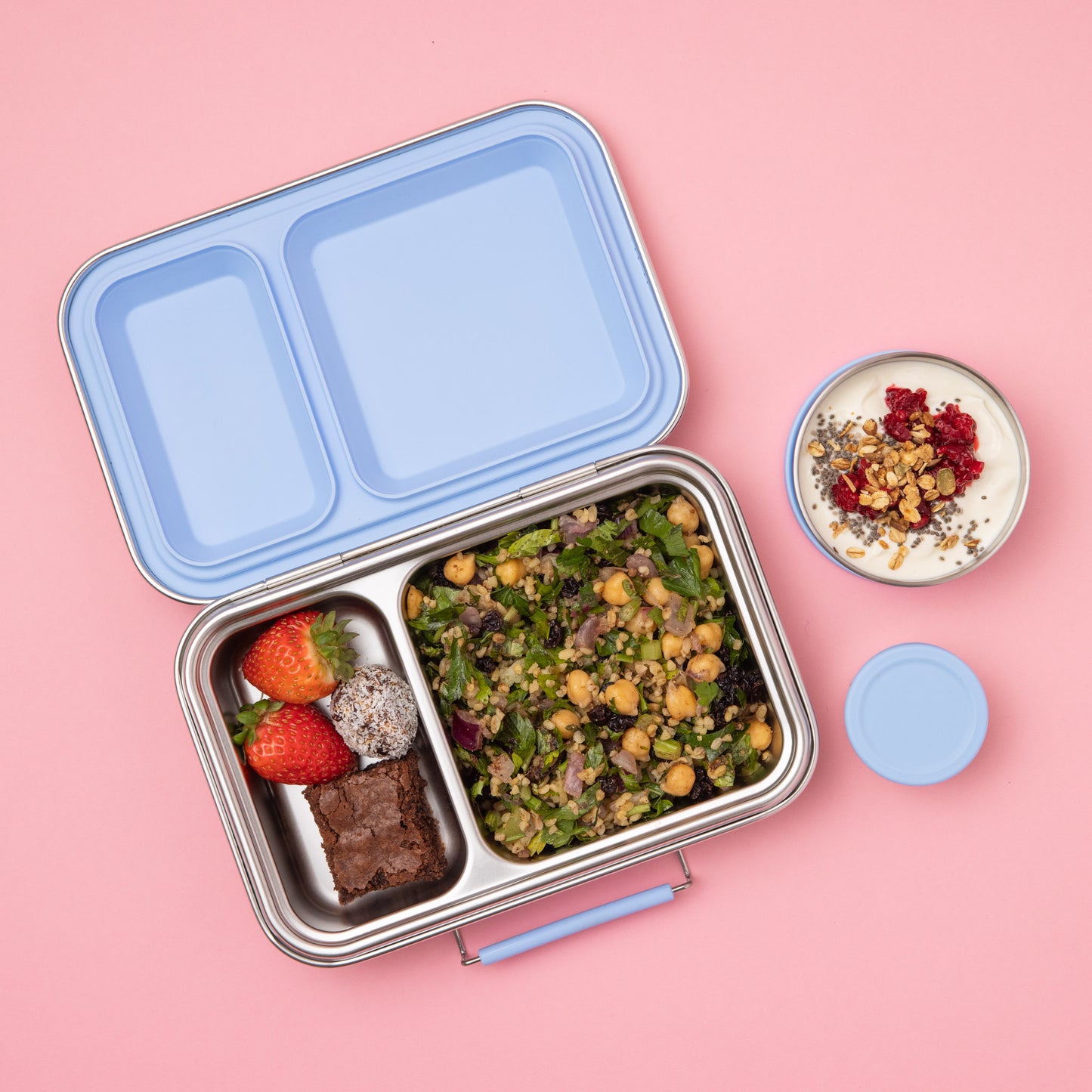 Nudie Rudie Stainless Steel Bento 2 Lunchbox - Assorted Colours