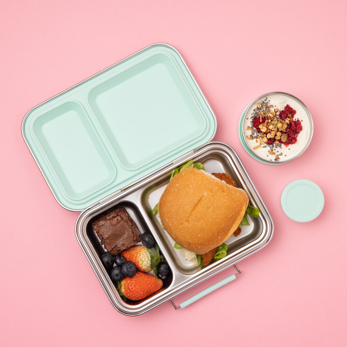 Nudie Rudie Stainless Steel Bento 2 Lunchbox - Assorted Colours